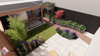 3D Tuinontwerp 100-200 m2 3D Basic 3